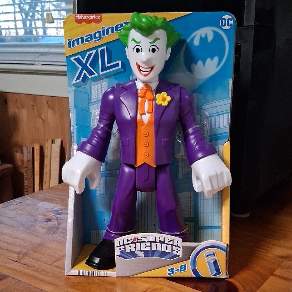 Fisher-Price Imaginext XL Joker Figure - Purple and Orange Suit